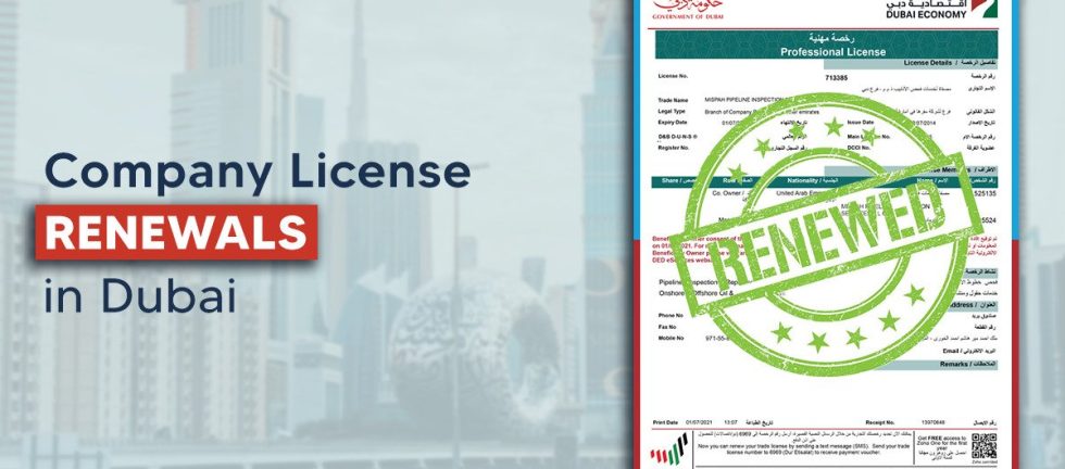 Company License Renewals in Dubai