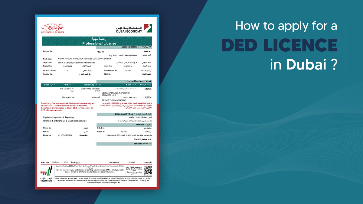 DED License in Dubai